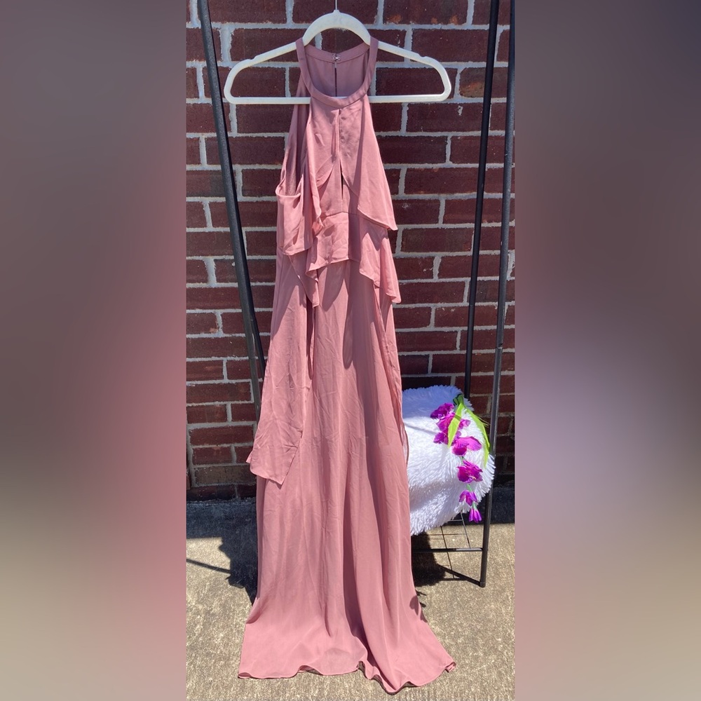 BCBGeneration Blush Pink Dress Maxi (T-T